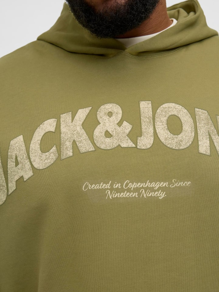 JACK & JONES PLUS Kapuzenpullover in Cedar günstig kaufen