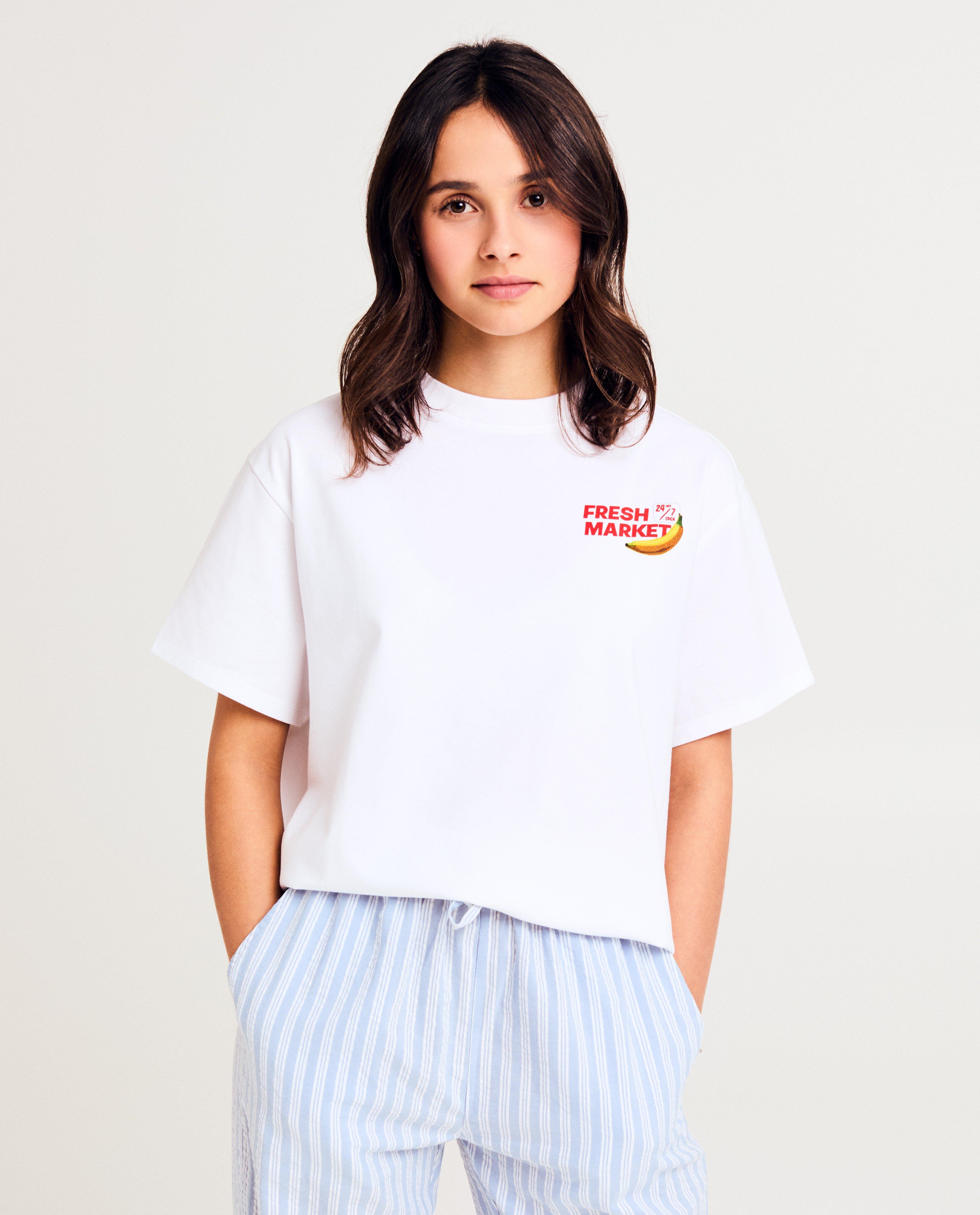 Tricou Groggy cu imprimeu pe spate alb