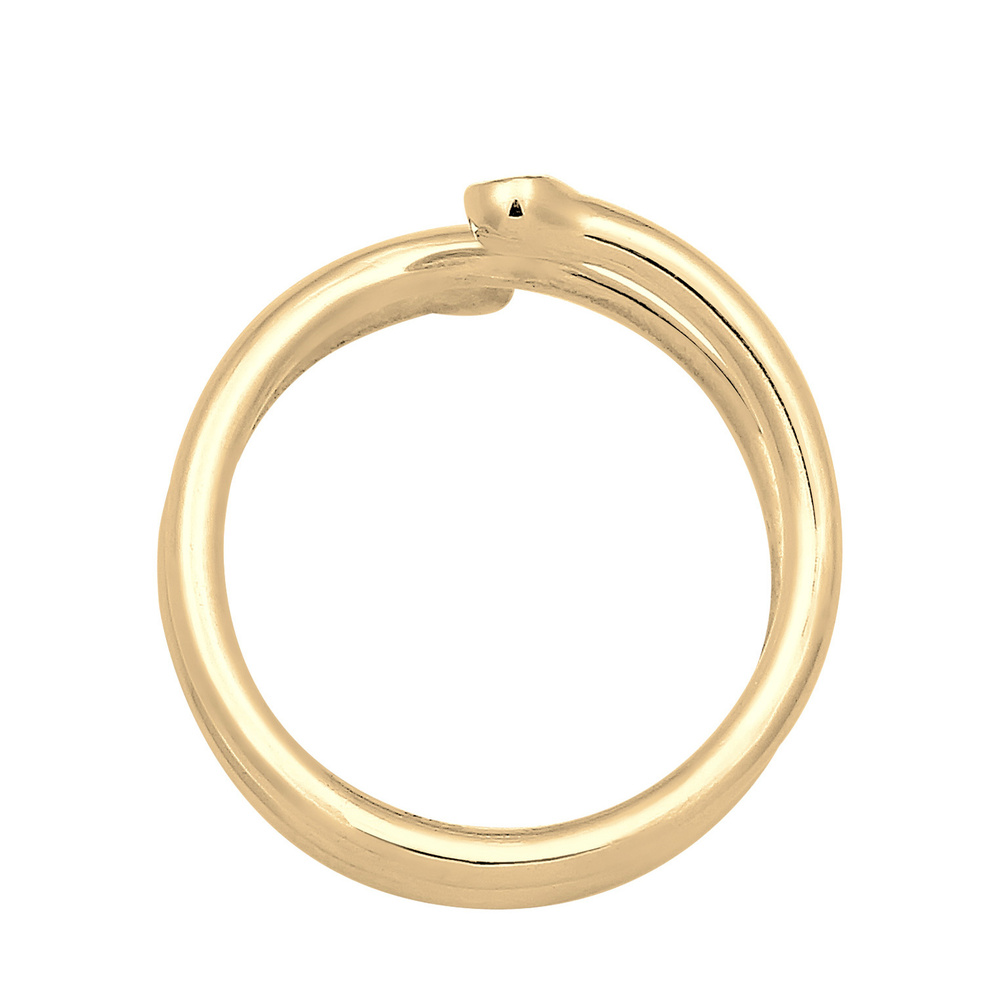 Elli Elli Bague Femme Géo avec Cristaux en Argent Sterling 925 Bague