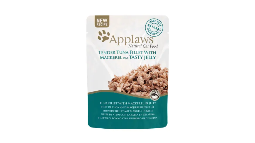 Applaws Katzennassfutter Cat Thunfisch mit Makrele Gel 70 g