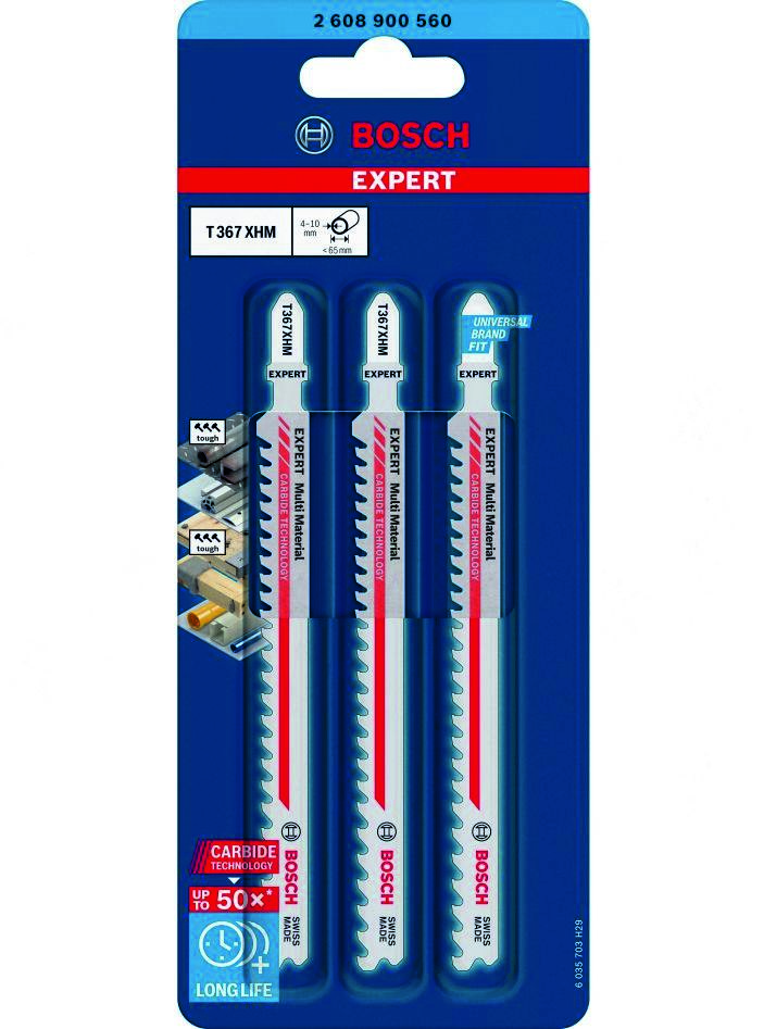 Bosch Blue Accessories 2608900560 Expert ”Multi Material” T 367 XHM sticksågblad 3-delat