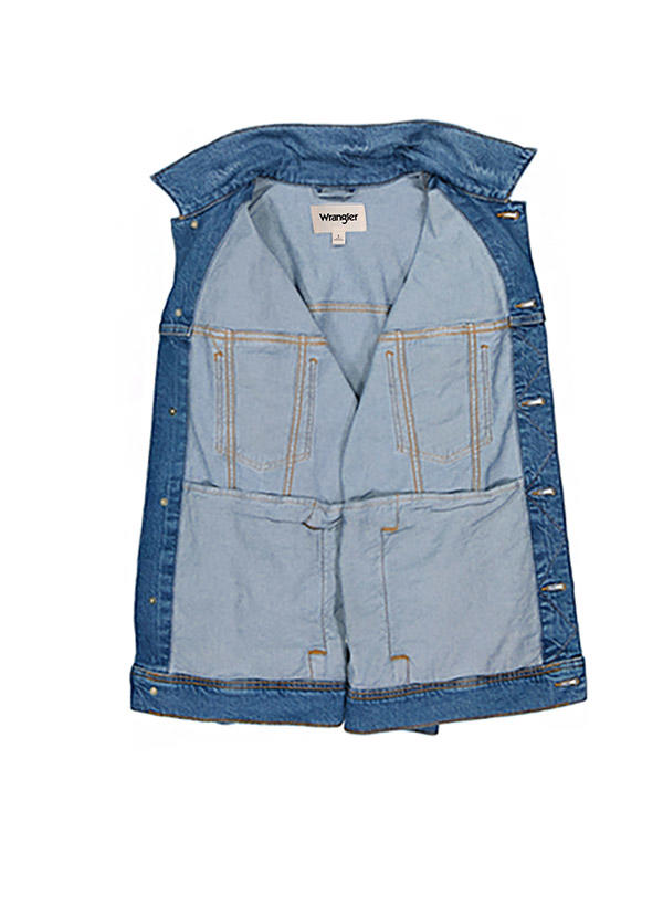 Wrangler, Jeansjacke, Baumwoll-Stretch, blau