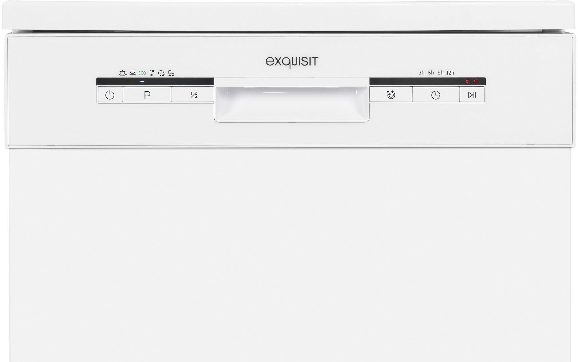 exquisit Standgeschirrspüler, GSP9112-030E weiss, 11 l, 12 Maßgedecke