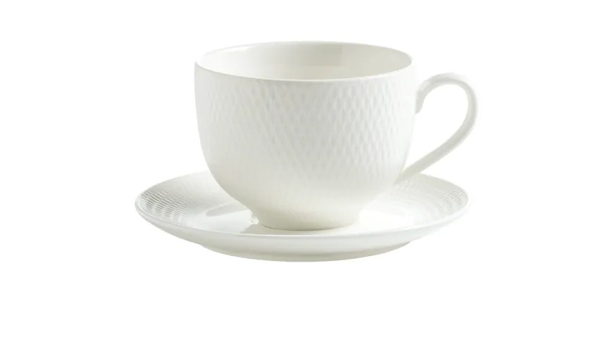 MAXWELL & WILLIAMS Tasse mit Untertasse Diamonds Round 280 ml