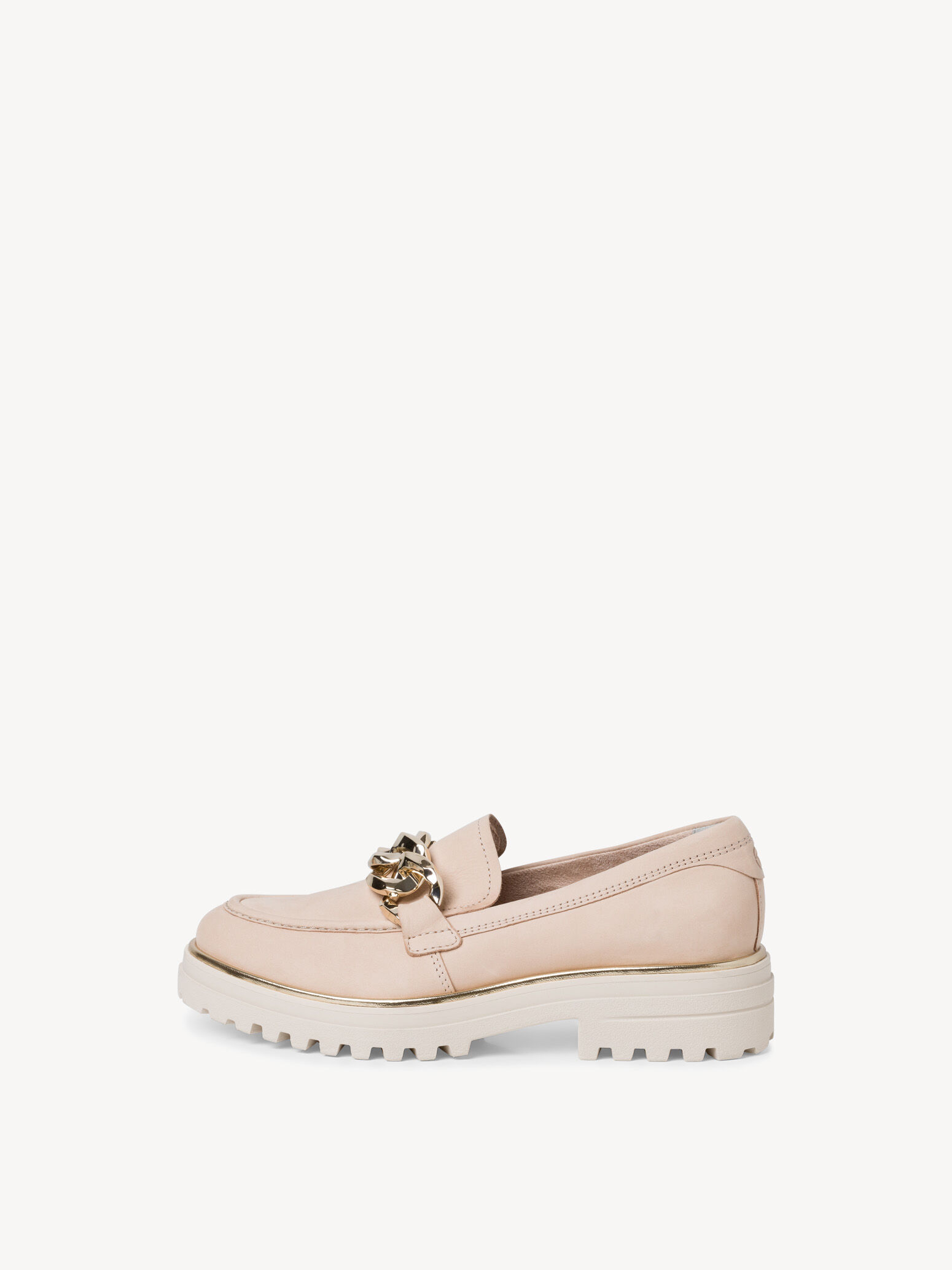 Slipper en cuir - beige