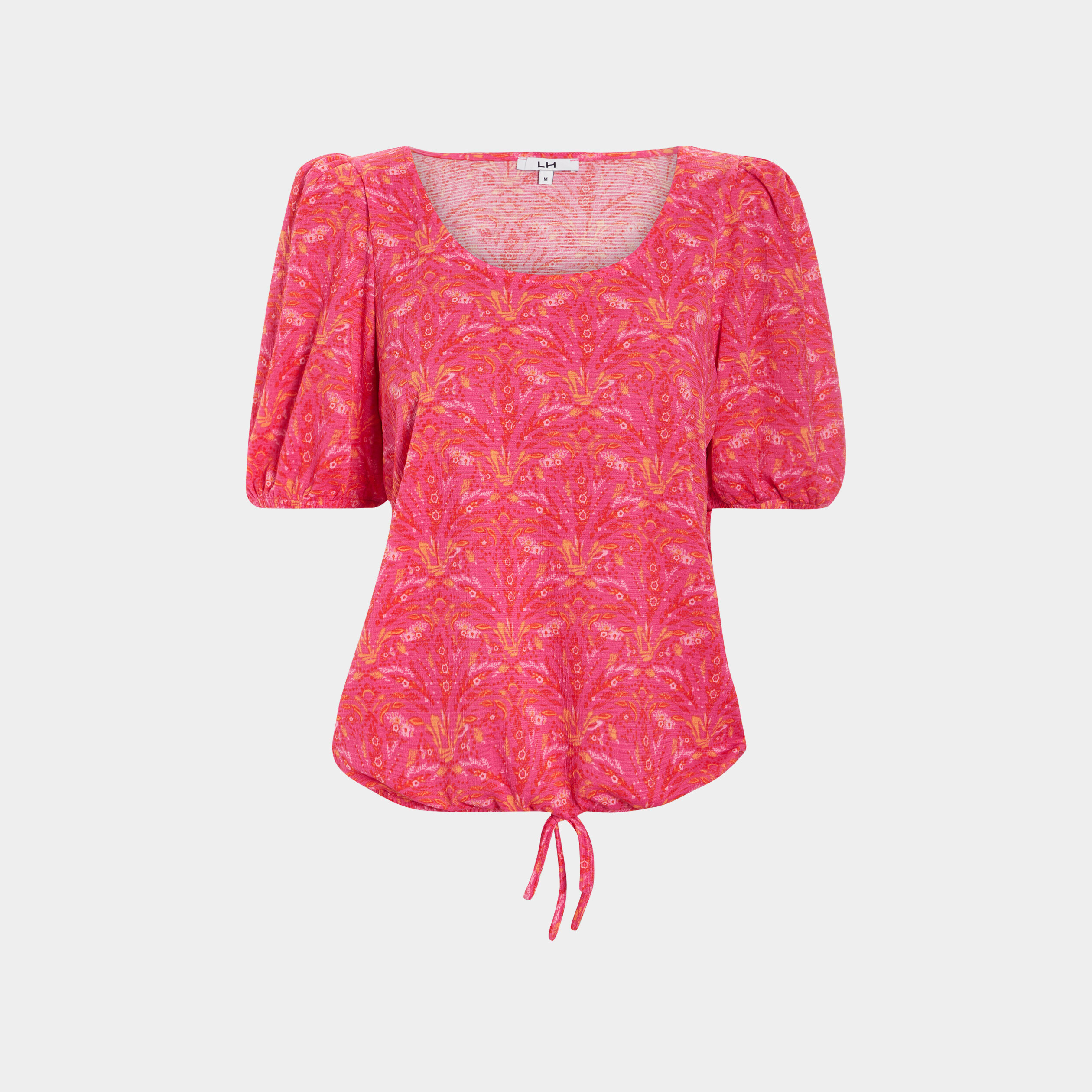 T-shirt manches 3 4 ballons rose femme | La Halle