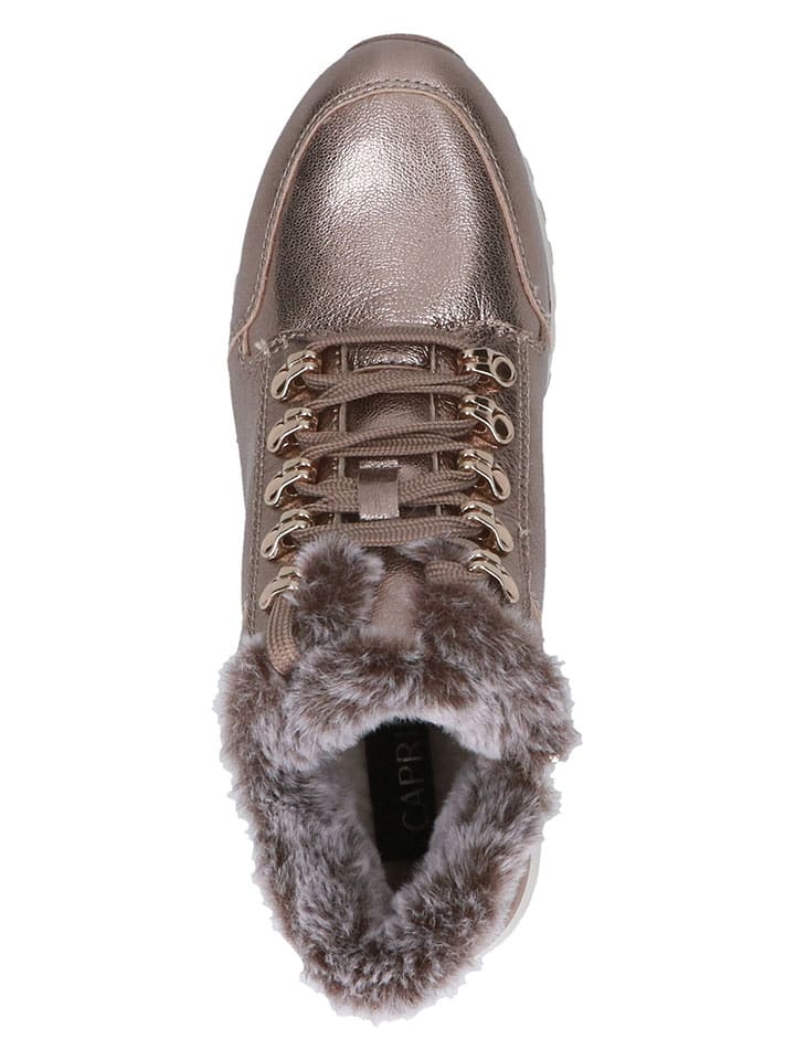 Caprice Leder-Anke-Boots in Braun günstig kaufen