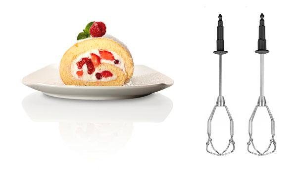 BOSCH Handmixer Styline MFQ4835DE, 575 W, Edelstahl-Knethaken, 2x Rührbesen, weiß