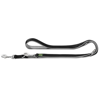 HUNTER Neopren Führleine schwarz/grau
