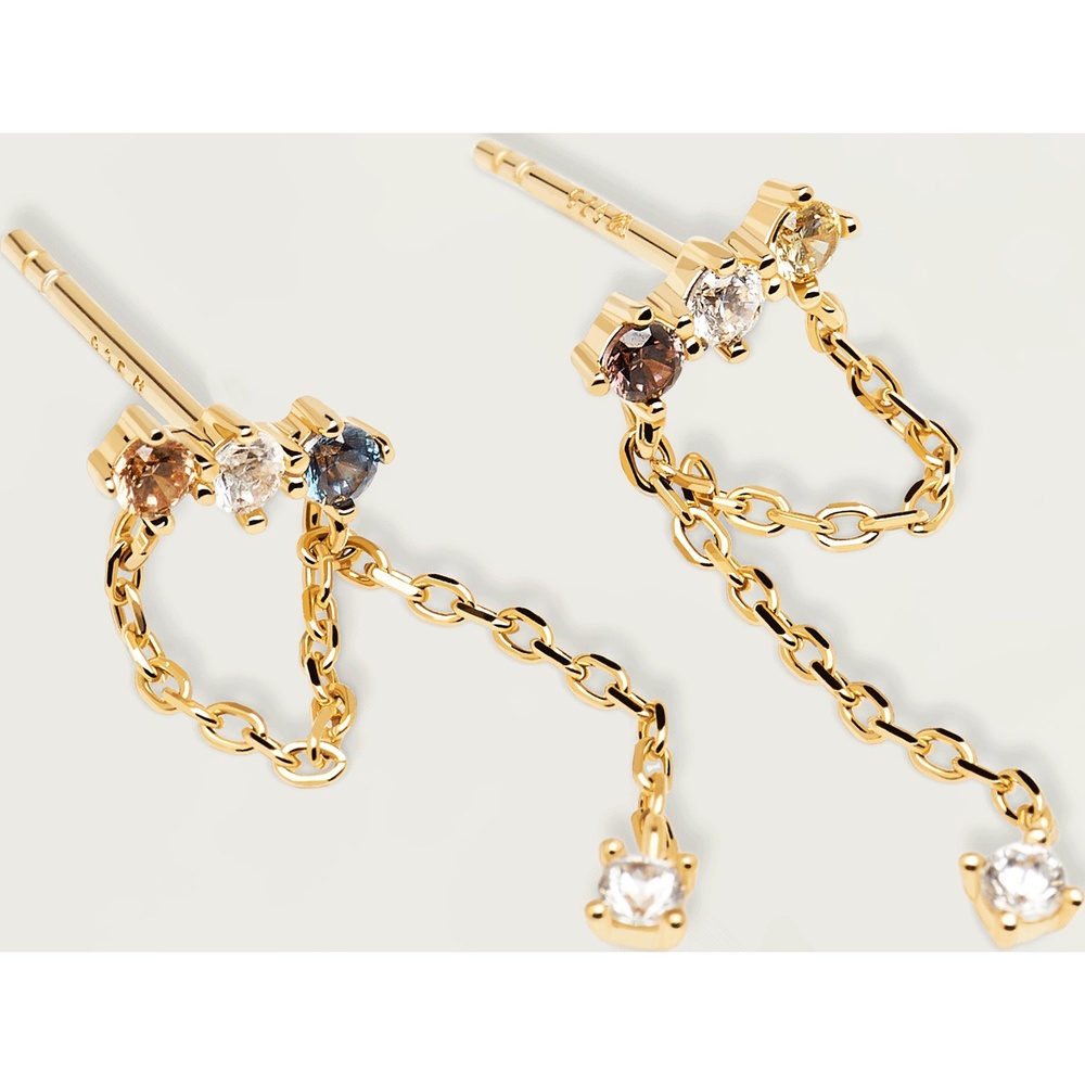 P D Paola Boucles d'oreilles à fermoir à poussette 925 Argent Boucles d'oreilles