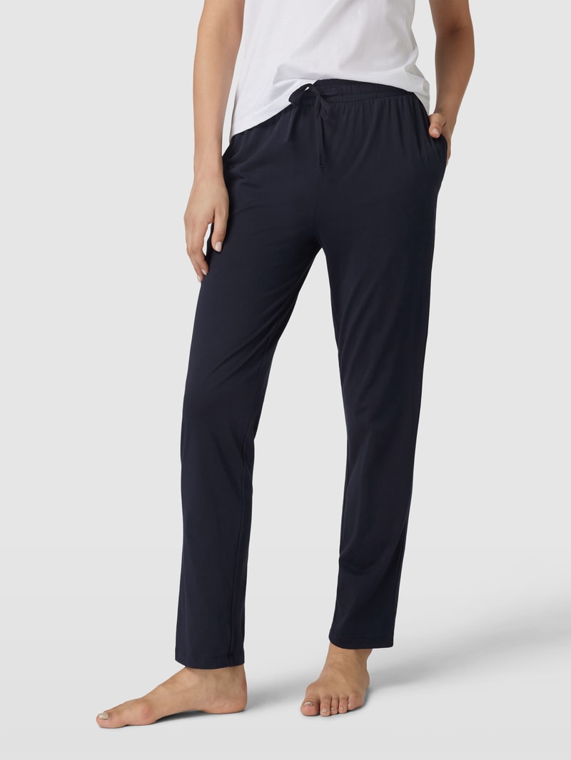 Sweatpants mit elastischem Bund in dunkelblau