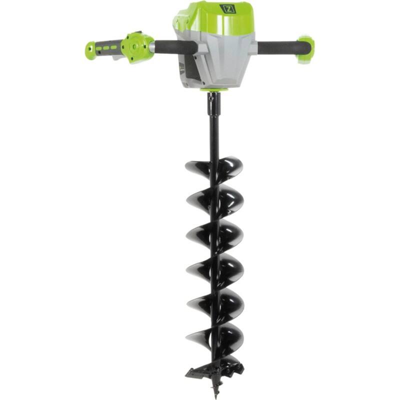 Zipper Erdbohrer ZI-EBM40V Schwarz, Grün