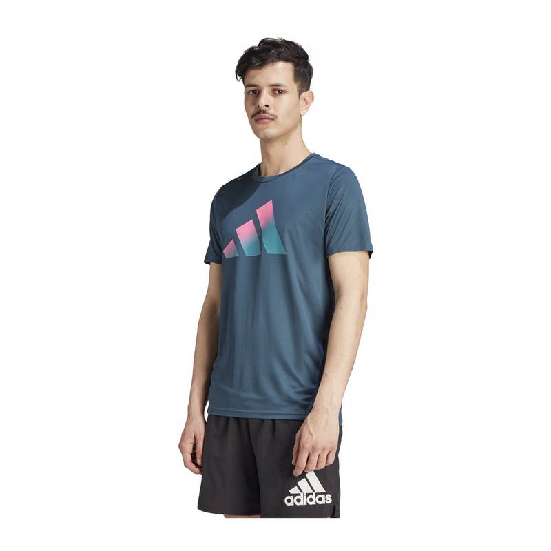 adidas Run Icons 3Bar T-Shirt Laufshirt Herren