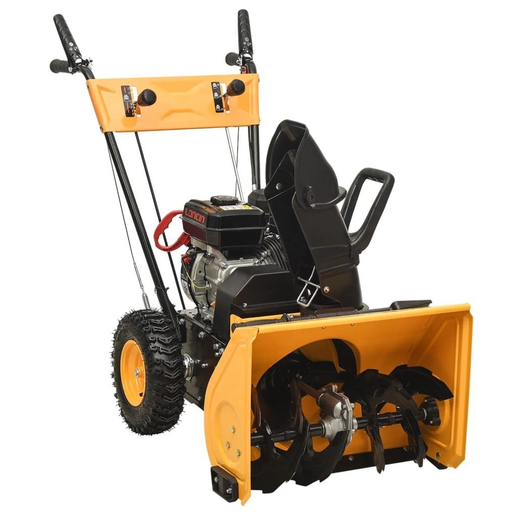 DOTMALL Kehrmaschine 2-in-1 Kombi Benzin Kehrmaschine Schneefräse 6,5PS