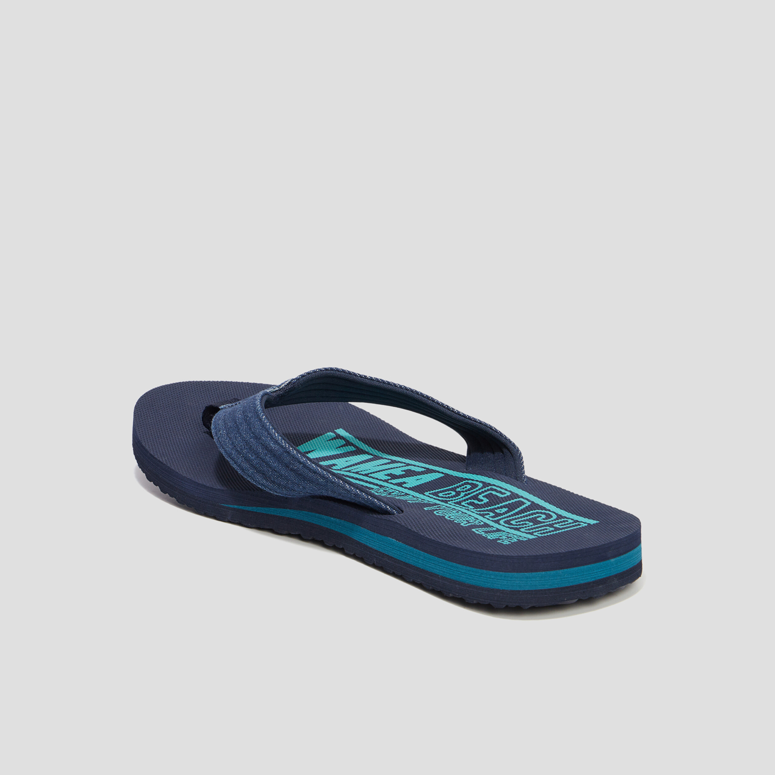 Tongs brides en jean Wamea Beach bleu homme | La Halle