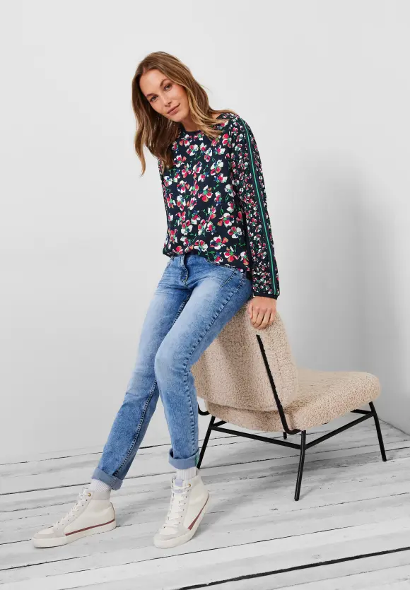 CECIL Bluse mit Blumen Printmix