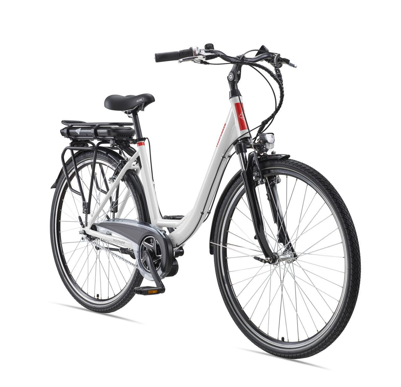 Telefunken Damen City E-Bike RC890 Multitalent mit 7-Gang Shimano Nabenschaltung, Weiß