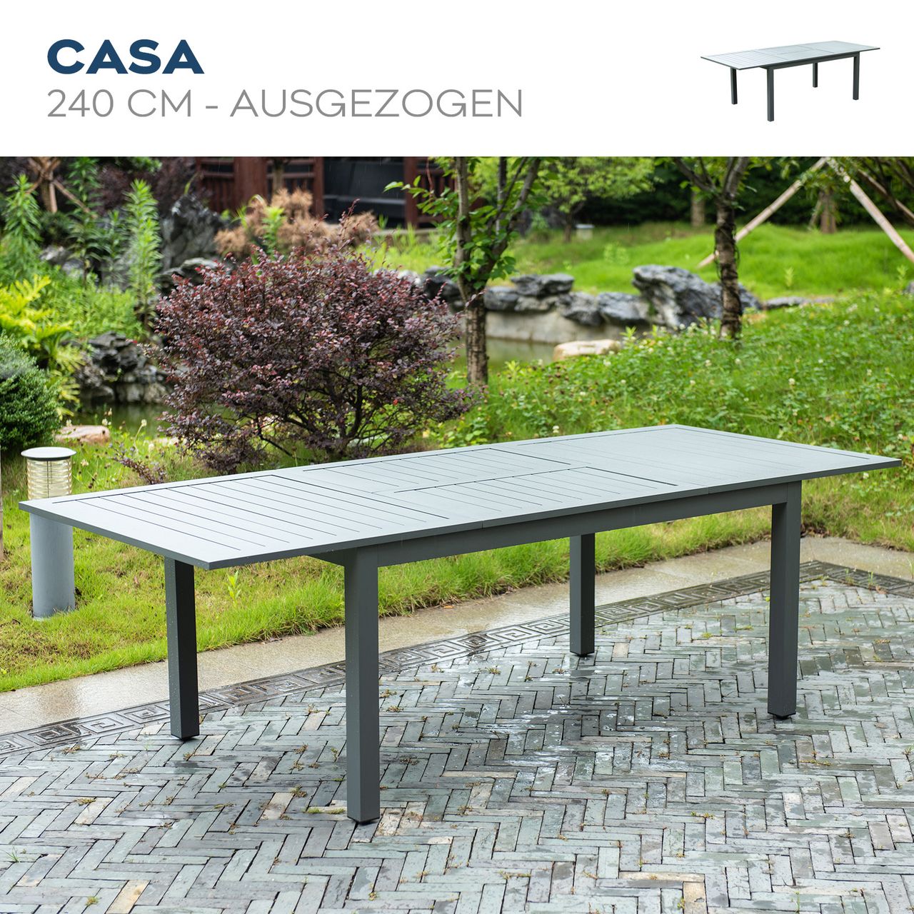 Home Deluxe Sitzgruppe CASA MADERA 2 Stühle