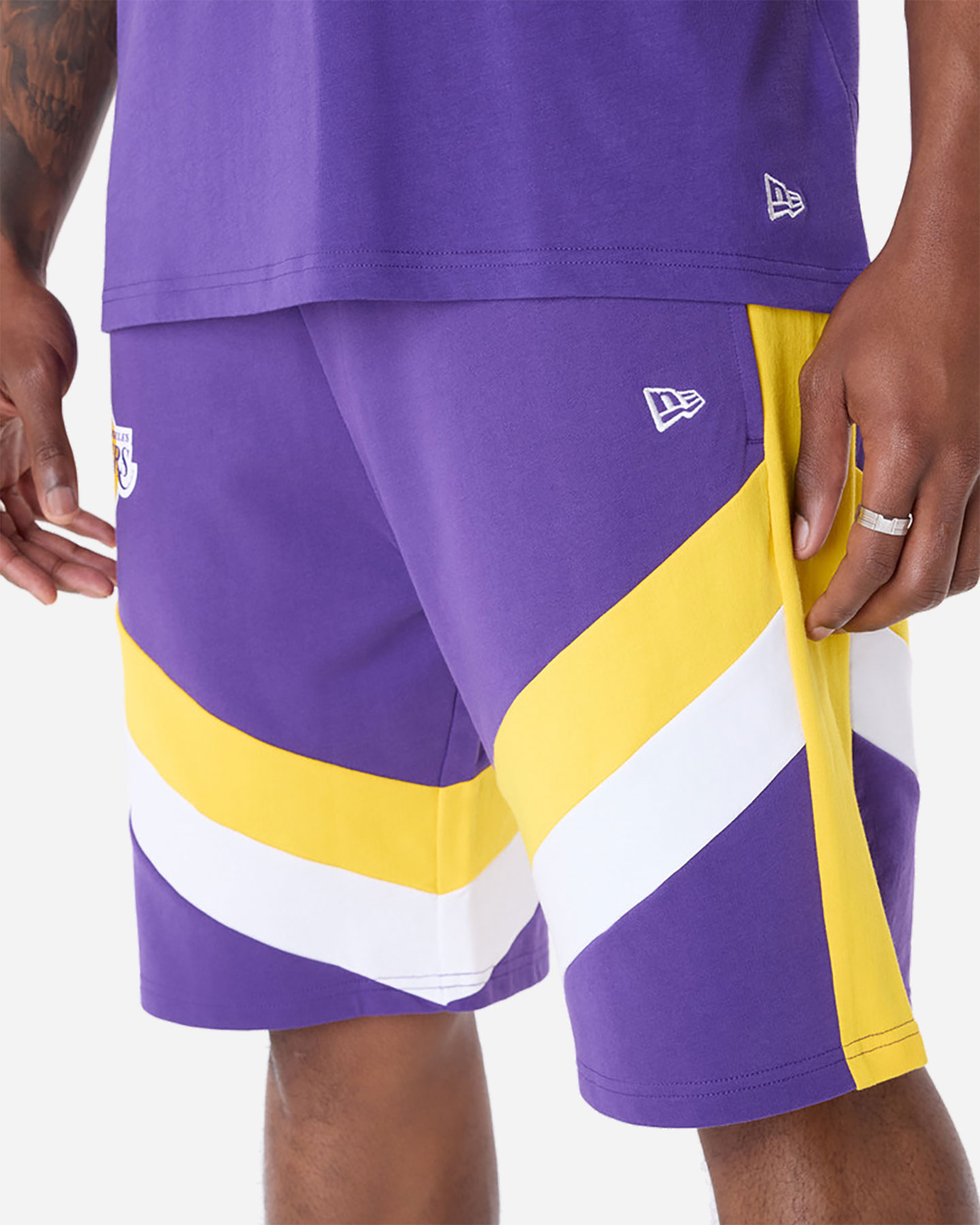 Basketbalové oblečenie New Era Panel Lakers M 60596244