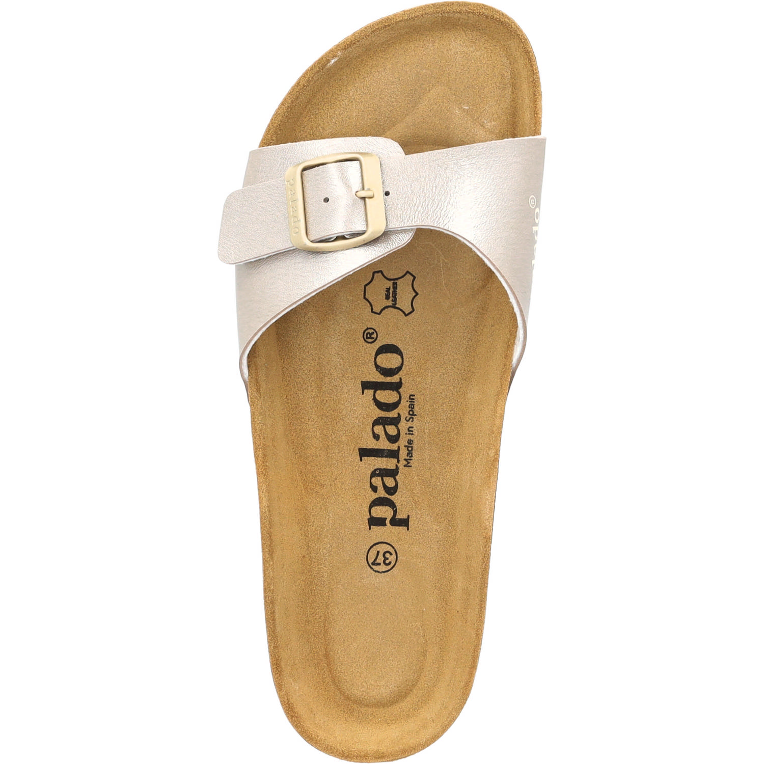Palado Malta Metallic, Pantoletten, Damen, beige metallic