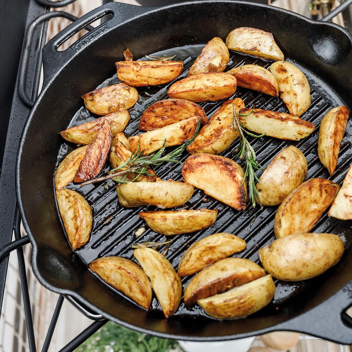 Grill Feuerpfanne mit Henkeln