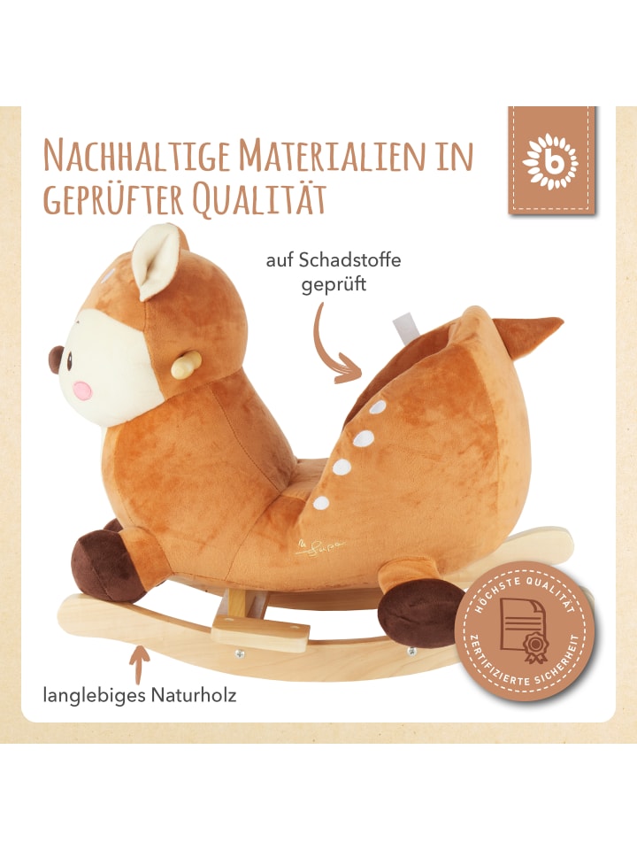 Bieco Spielwaren Schaukeltier Reh Lina in Braun günstig kaufen onesize
