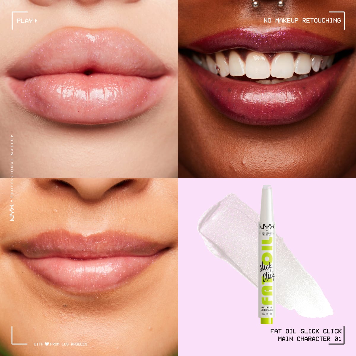 Lippenstift Fat Oil Slick Click 01 Main Character, 2 g