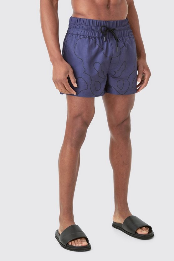 Skelett Fighter Badehose