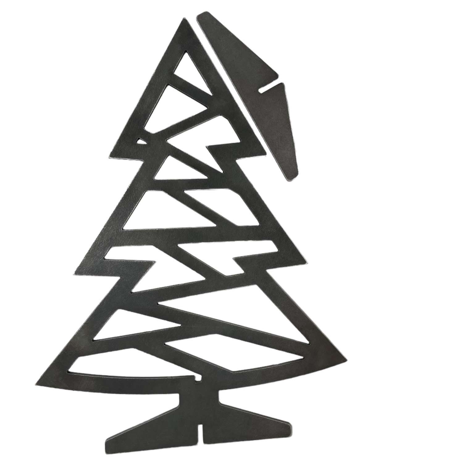 Creativ Metall Künstlicher Weihnachtsbaum, für Innen und Außen Stahl 4mm Außen 30x40cm Industrielook