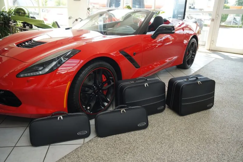 Roadsterbag Chevrolet Corvette C7 Cabrio (EU-Version) - 4-tlg. Kofferset Kofferraum