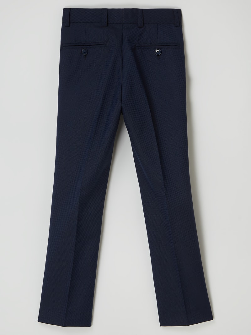 Super Slim Fit Hose mit Stretch-Anteil in marineblau