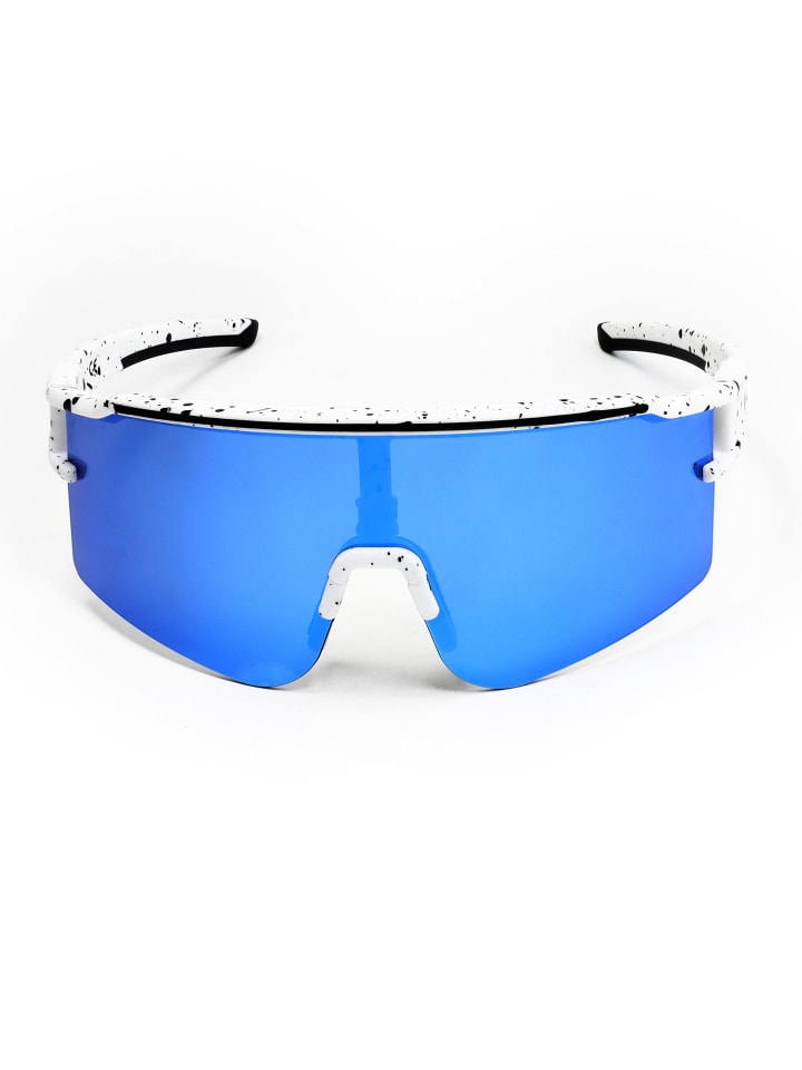 YEAZ SUNTHRILL SET Sport-Sonnenbrille Weiß/Blau in weiß / blau günstig kaufen onesize