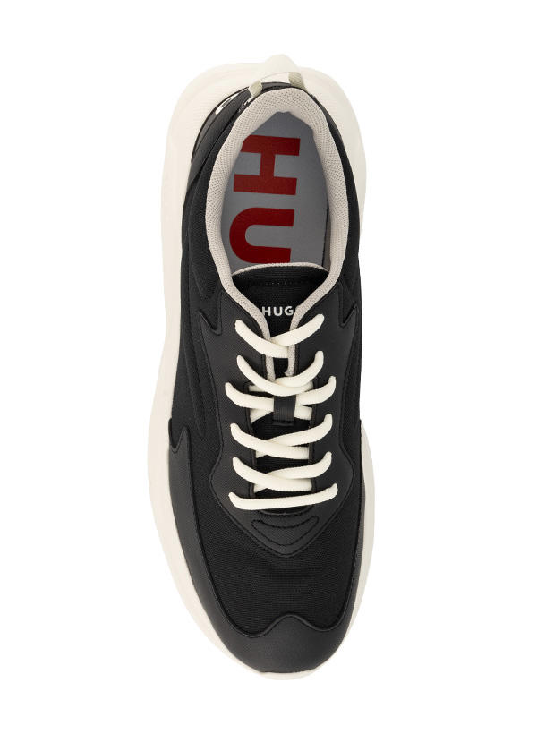 HUGO, Sneaker Leon, Textil, anthrazit