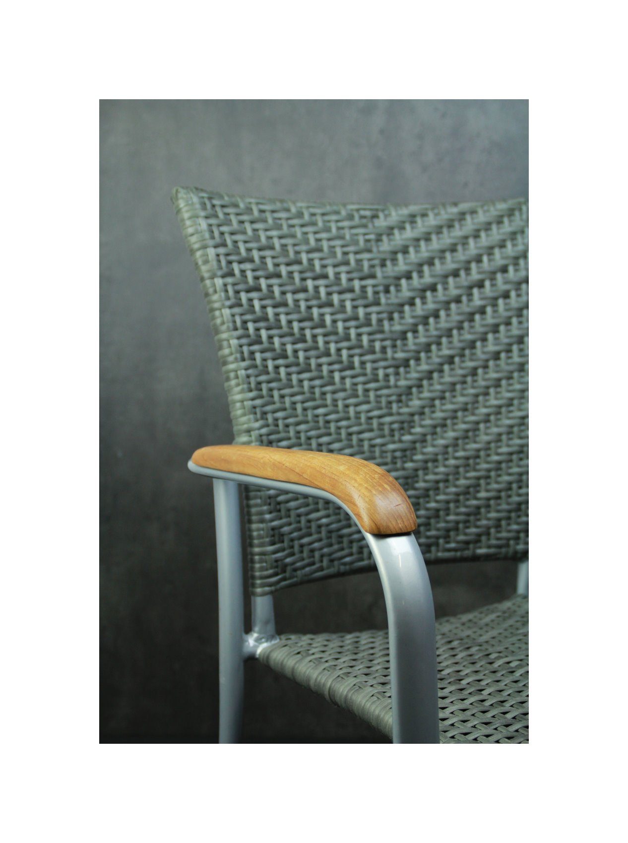 Konway Stapelstuhl ARUBA (4 St), 4x KONWAY® ARUBA Stapelsessel Quarz Premium Polyrattan Sessel