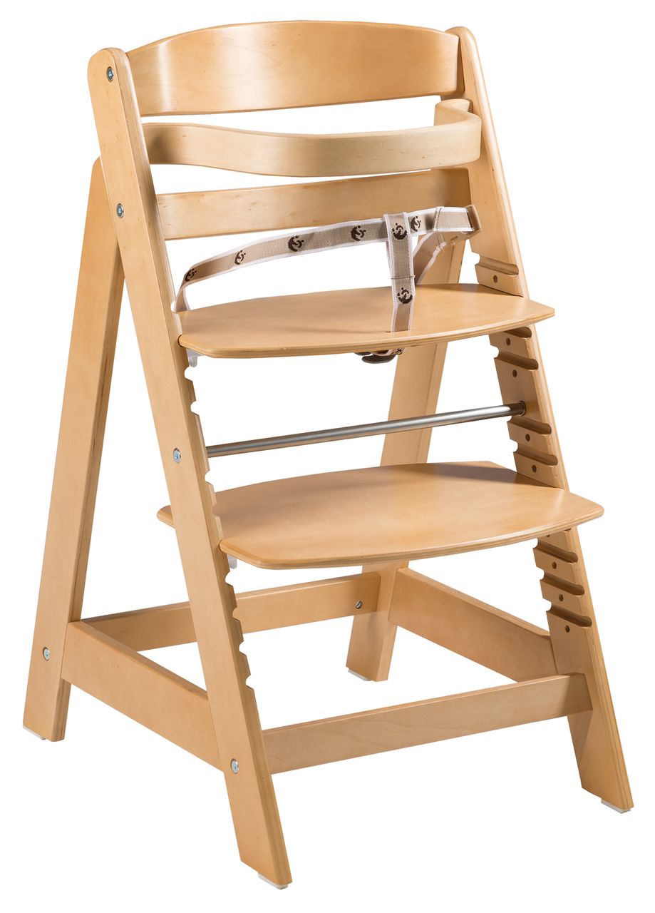 Roba Treppenhochstuhl 'Sit Up Click', mitwachsend, innovativer Klickverschluss, Holz, naturfarben