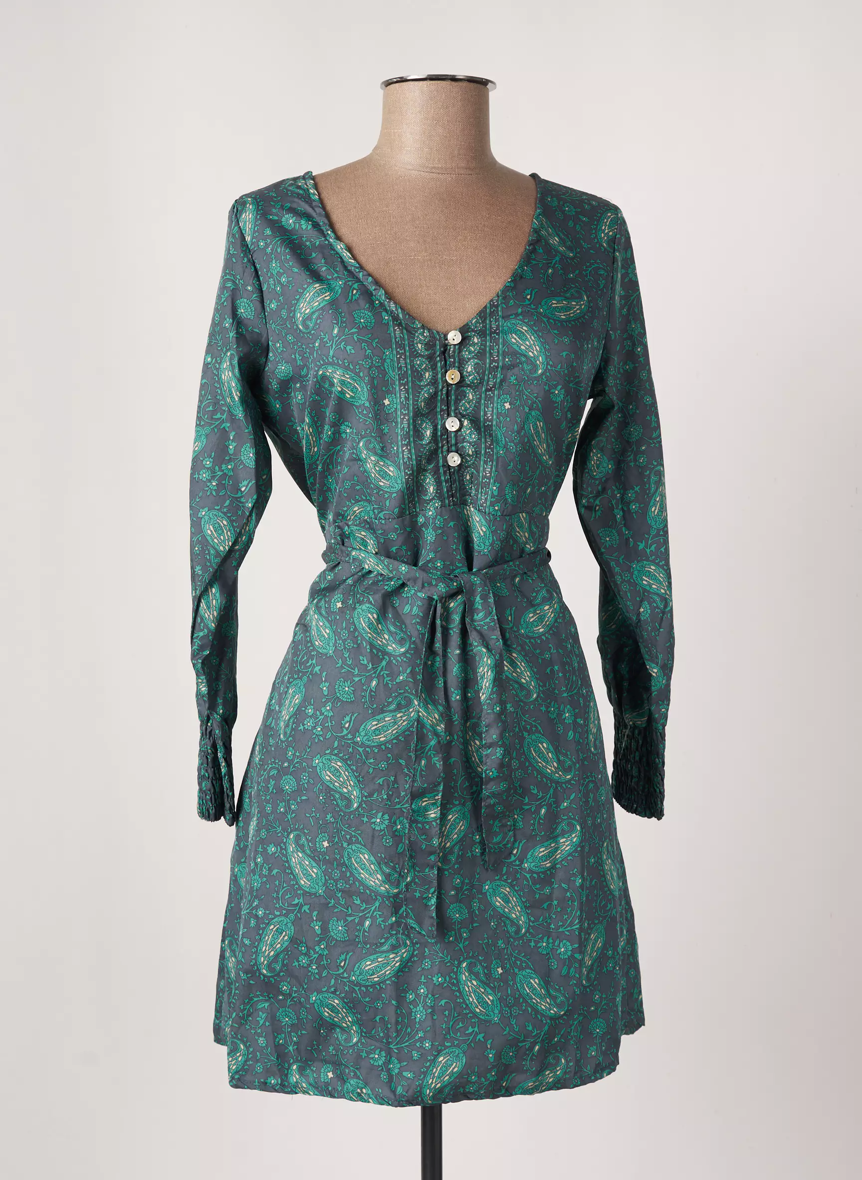 Aller Simplement Robes Mi Longues Femme couleur bleu