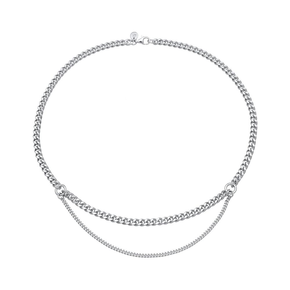 Elli PREMIUM Elli PREMIUM Collier Femmes couches Basic en argent sterling 925 collier
