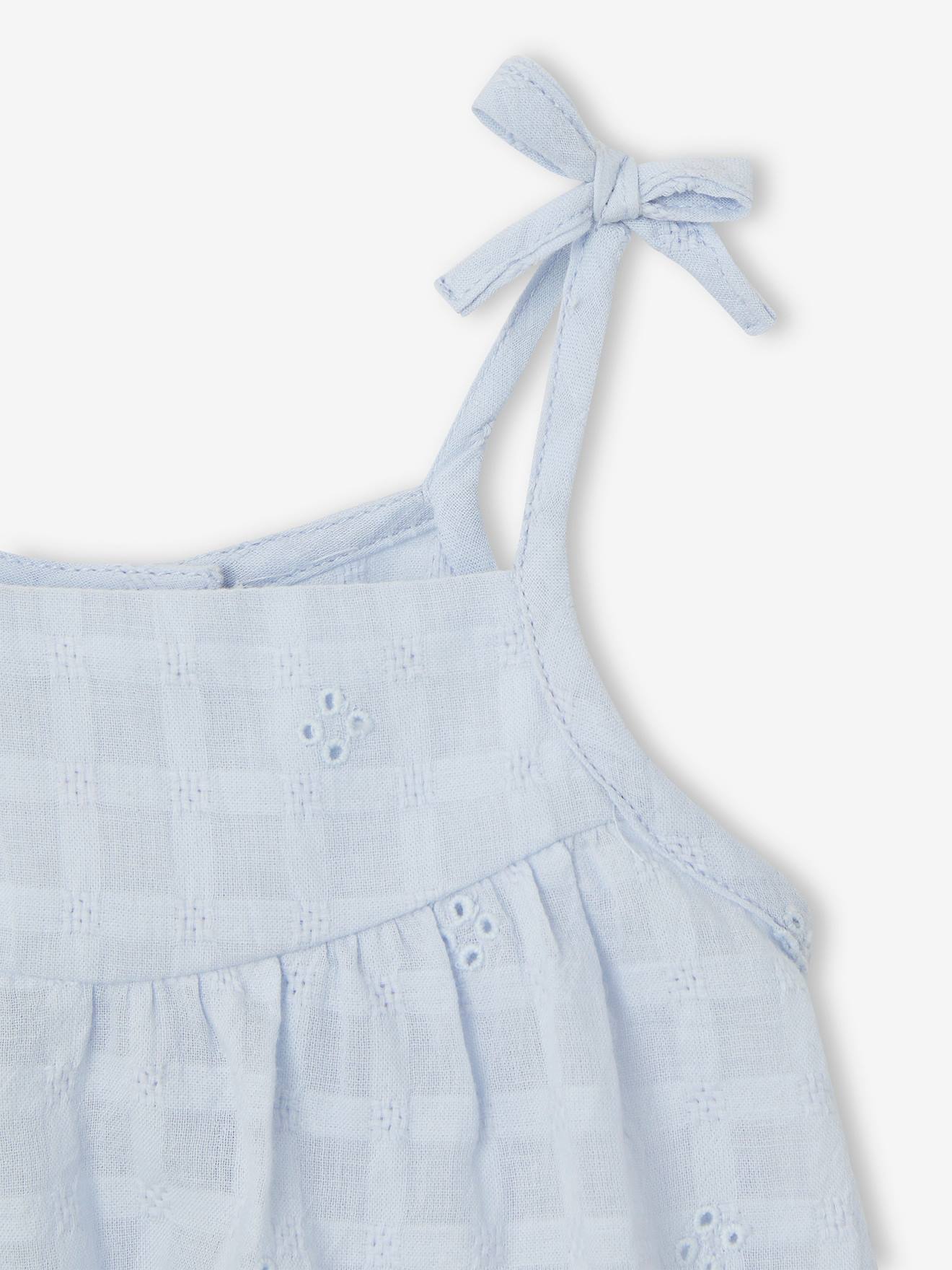 Vertbaudet Baby Sommer-Overall - himmelblau
