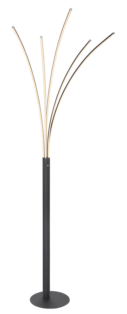 Globo Lighting - BIZZY - Stehleuchte Metall schwarz matt, LED