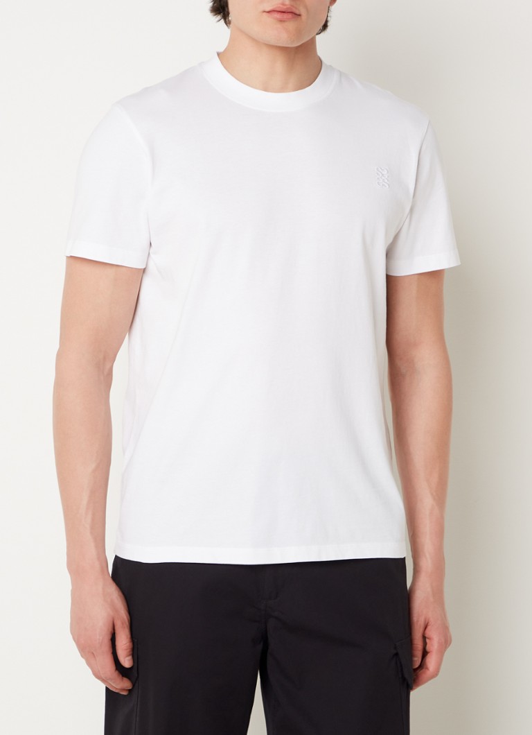 Sandro  T-shirt met logoborduring