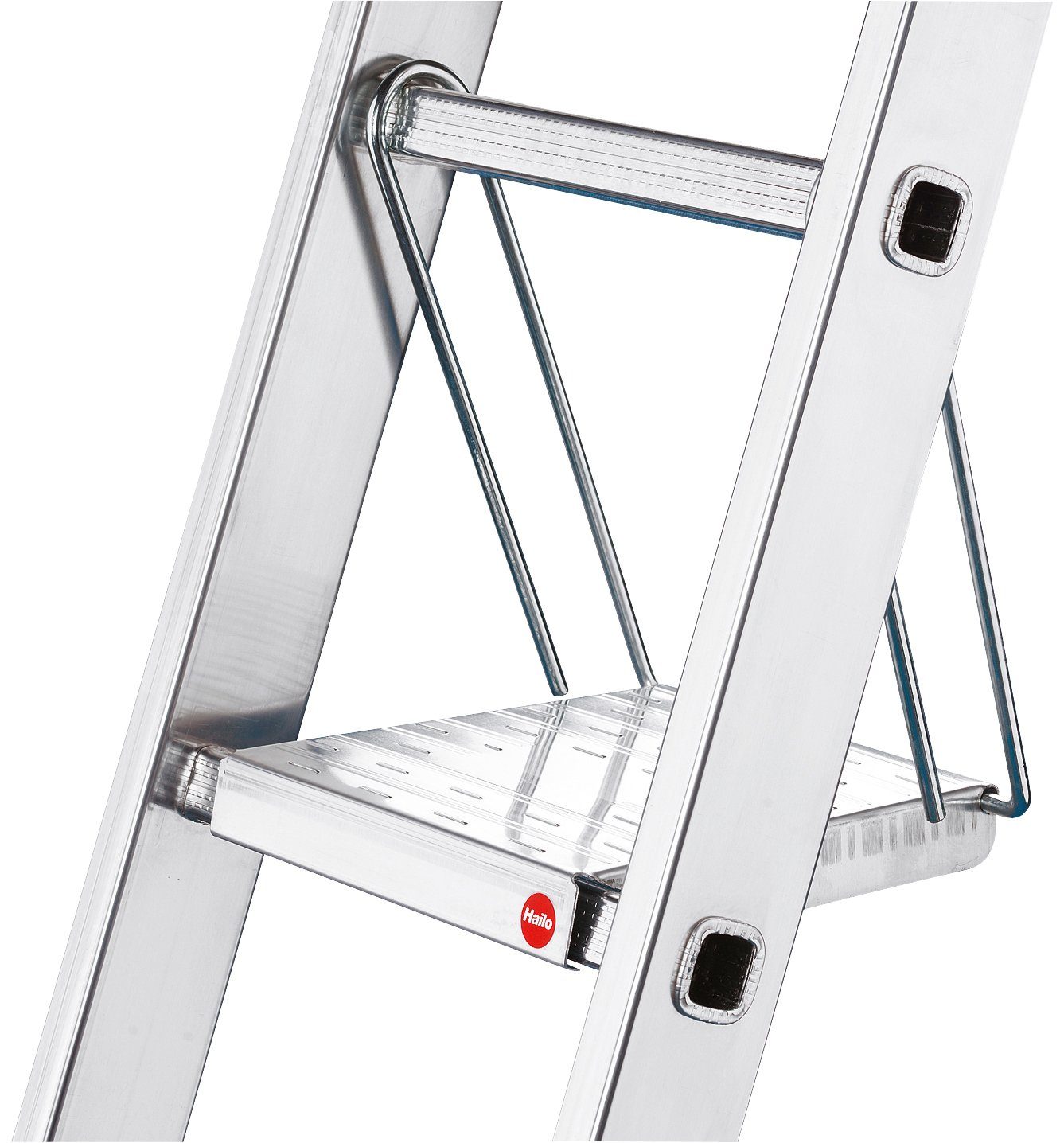 Hailo Vielzweckleiter HobbyStep combi (Set), Aluminium Kombileiter 3-teilig 3x12 Sprossen