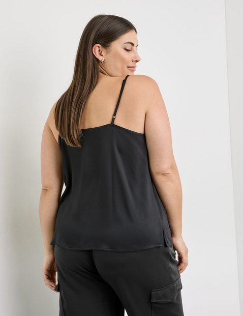 Blusentop aus Satin