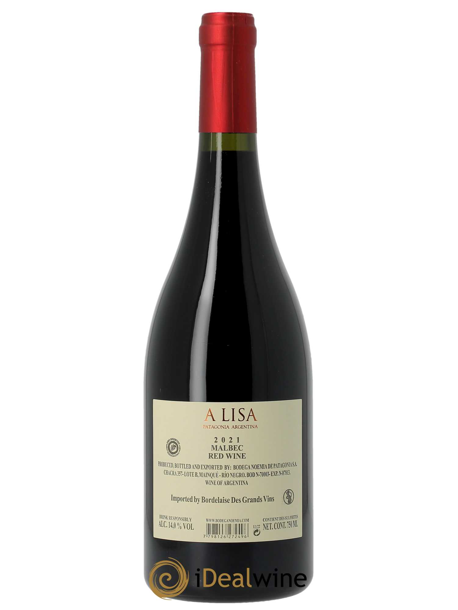 Rio Negro Bodega Noemia A Lisa  2021 - Lot de 1 Bouteille