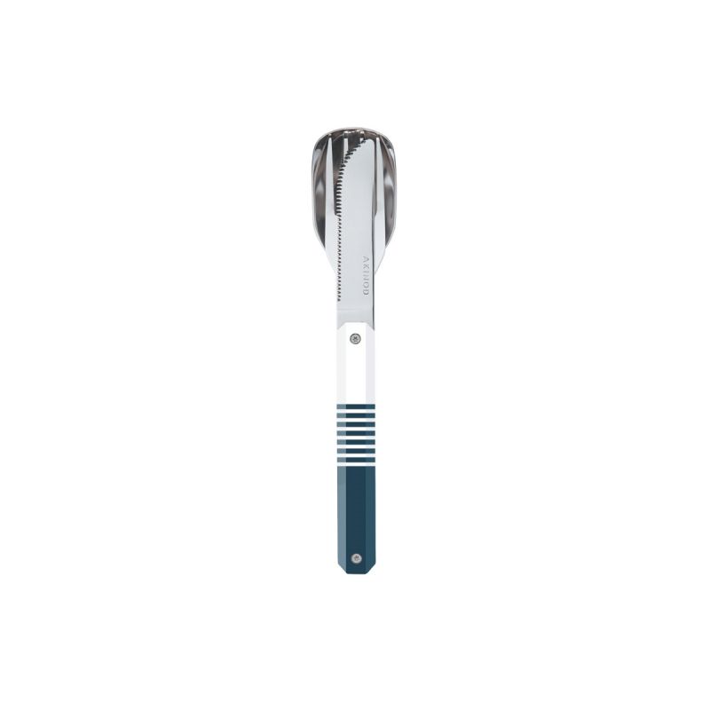 Akinod Magnetic Straight Cutlery 12H34 Mirror Mariniere Bleue
