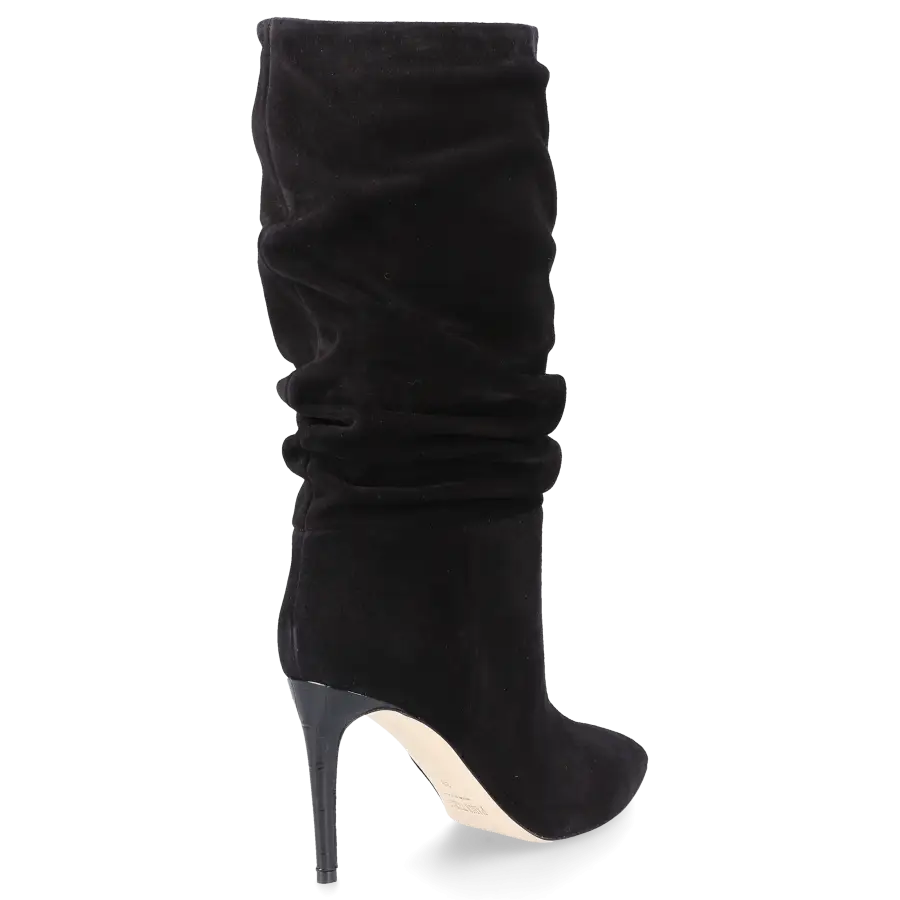 Paris Texas - Stiefel SLOUCHY 85 Veloursleder - schwarz