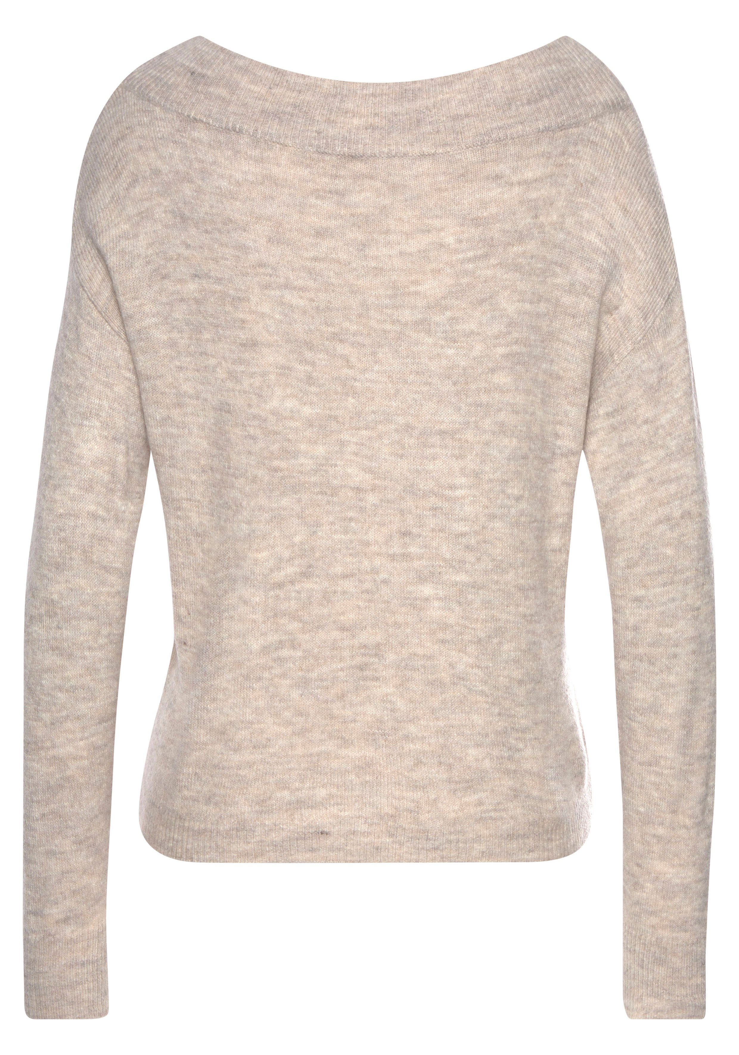 LASCANA Strickpullover mit U-Boot-Ausschnitt