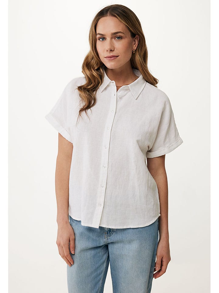 Mexx Bluse in Weiß günstig kaufen