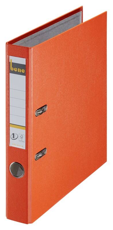 Bene No.1 Power Ordner DIN A4 52 mm Orange 2 Ringe 291600 PP (Polypropylen) Hochformat