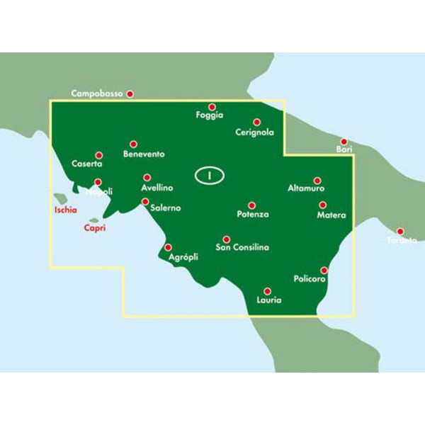 Kampanien - Basilicata 1 : 150 000 - Straßenkarte