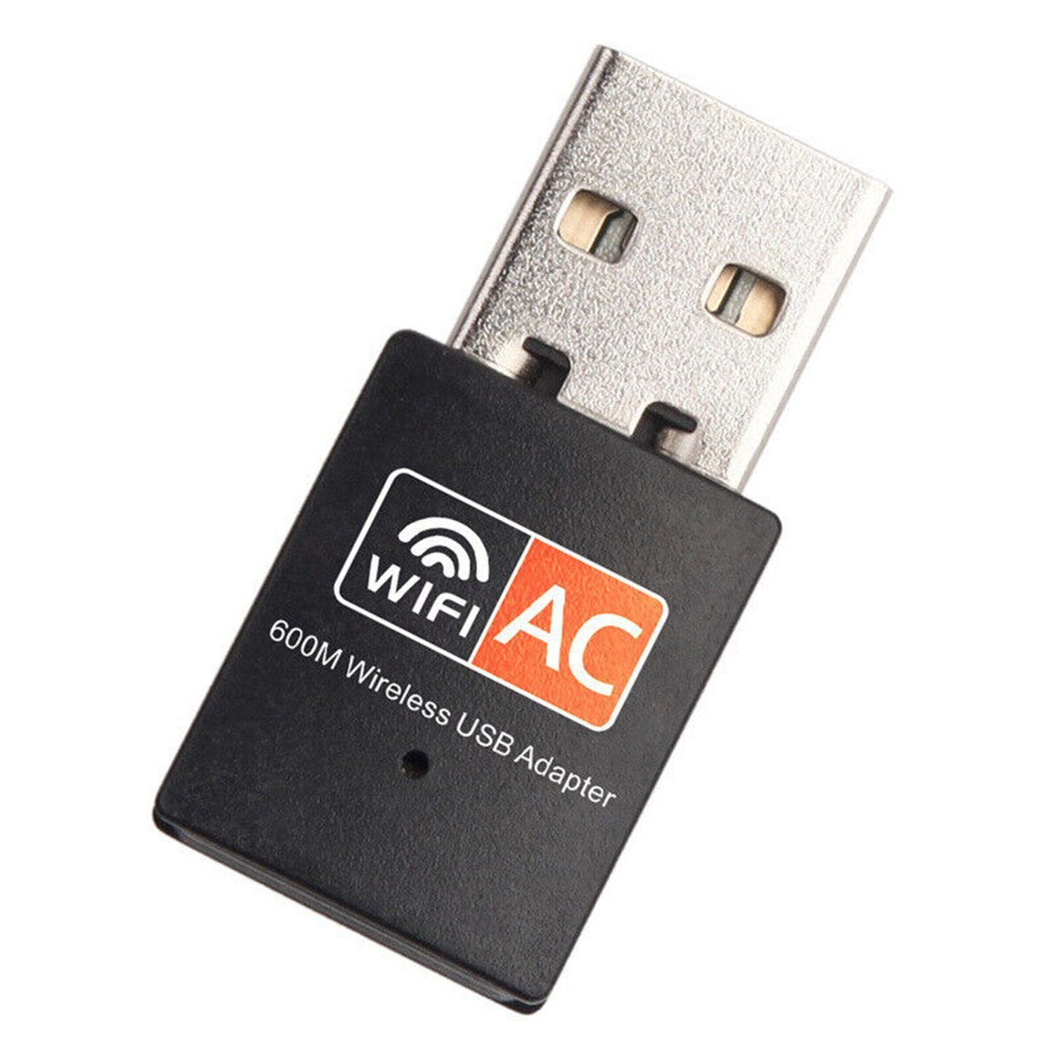 Olotos WLAN-Stick WLAN Stick Dual Band USB WiFi 802.11AC Adapter 600Mbit Dongle, AC600Mbit/s WLAN DualBand(433Mbps 5GHz/150Mbps 2,4GHz)